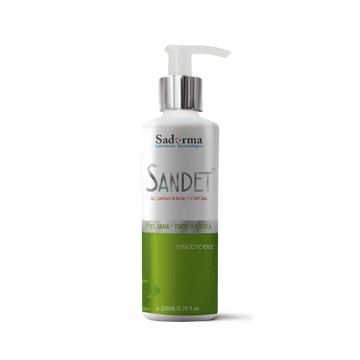 Sandet Gel Limpiador Facial y Corporal Saderma | Con extracto de té verde 200ml