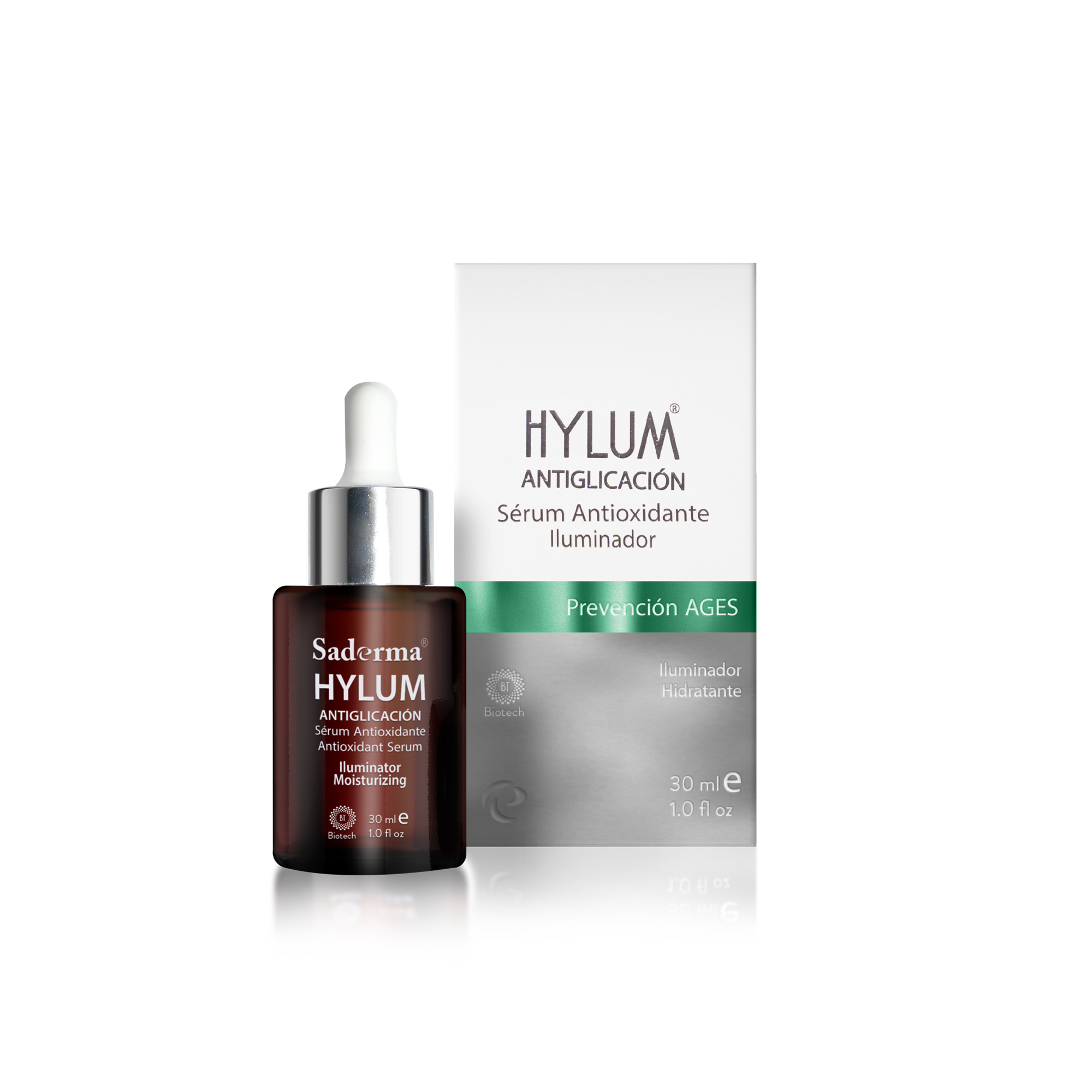 Hylum Antiglicación Saderma | Sérum anti‑edad con Carnosina + Ácido Hialurónico 30 ml